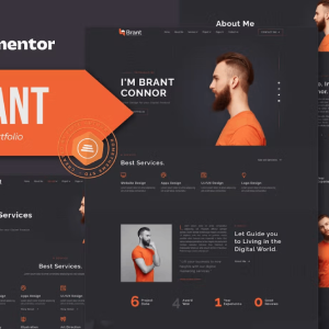 Brant – Creative Portfolio & Agency Elementor Template Kit