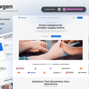 Flowgen – Operations & Supply Chain Consulting Elementor Template Kit
