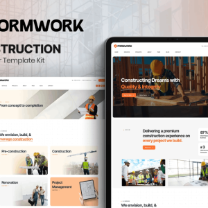 Formwork – Construction Elementor Template Kit