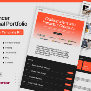 Kharya – Personal CV Freelancer Elementor Template Kit