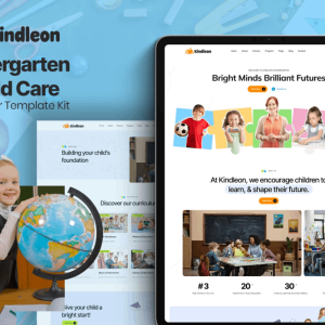 Kindleon – Kindergarten & Child Care Elementor Template Kit