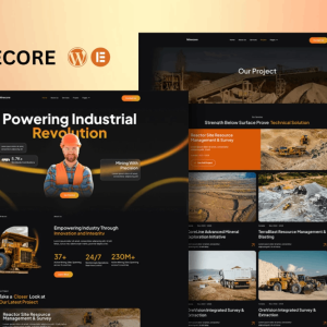 Minecore – Mining & Industry Elementor Template Kit
