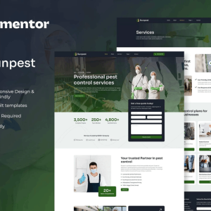 Runpest – Pest Control Service Elementor Template Kit