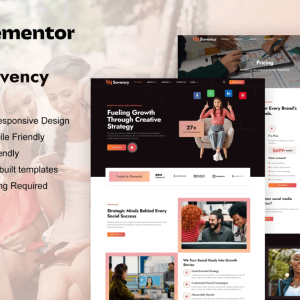 Sovency – Social Media Marketing Agency Elementor Template Kit