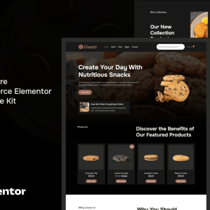 Ciasto – Cookies Store WooCommerce Elementor Pro Template Kit