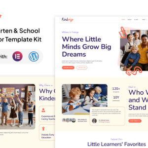 Kindergo – Kindergarten & School Elementor Template Kit