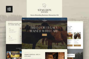 StallionEstate – Horse Breeding Business Elementor Template Kit