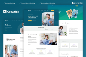 Growthix – Business Coach Elementor Template Kit