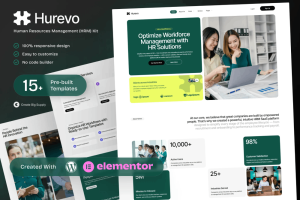 Hurevo – Human Resources Management Platform Elementor Template Kit
