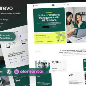 Hurevo – Human Resources Management Platform Elementor Template Kit