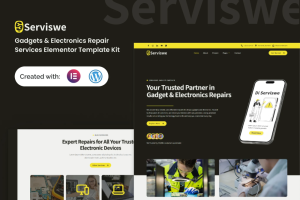 Serviswe – Gadget & Electronic Repair Service Elementor Template Kit