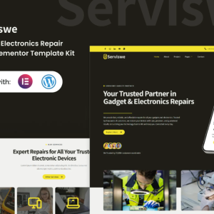 Serviswe – Gadget & Electronic Repair Service Elementor Template Kit