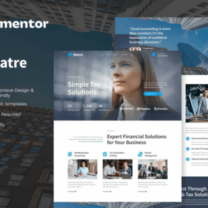 Matre – Accounting & Tax Services Elementor Template Kit
