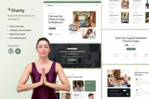Shanty – Yoga & Meditation Elementor Template Kit