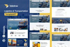Velotrax – Logistics & Transportation Elementor Template Kit